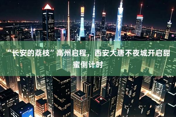 “长安的荔枝”高州启程,西安大唐不夜城开启甜蜜倒计时