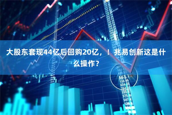大股东套现44亿后回购20亿，！兆易创新这是什么操作？